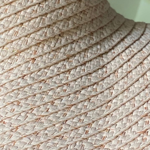 Anthropologie Four Buttons Pink Floppy Sun Hat - Picture 2 of 6